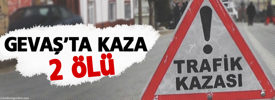 Gevaş'ta kaza: 2 ölü