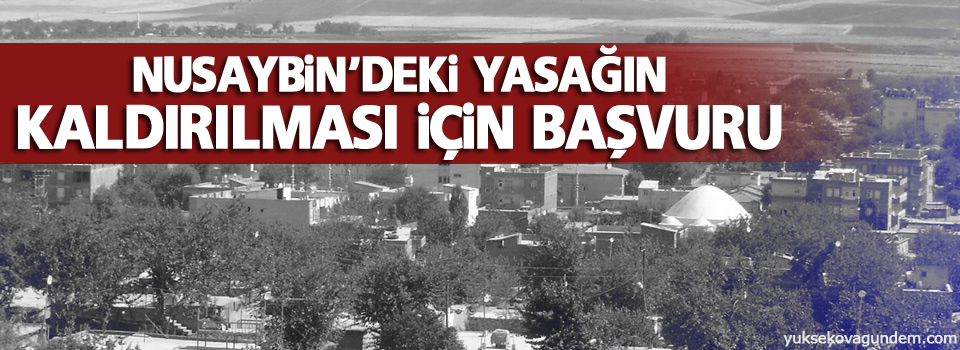 Nusaybin'deki yasağın kaldırılması için başvuru