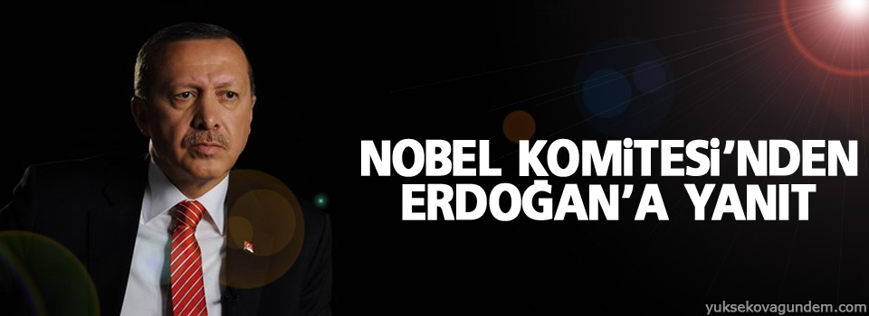 Nobel Komitesi’nden Erdoğan’a yanıt