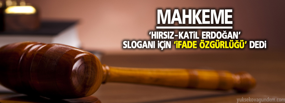 Mahkeme, ‘Hırsız-katil Erdoğan’ sloganı için ‘ifade özgürlüğü’ dedi