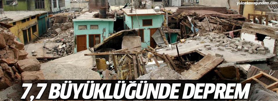 7,7 şiddetinde deprem: çok sayıda ölü var!