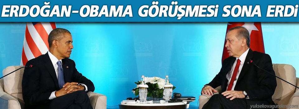 Erdoğan-Obama Görüşmesi Sonrası Açıklamalar