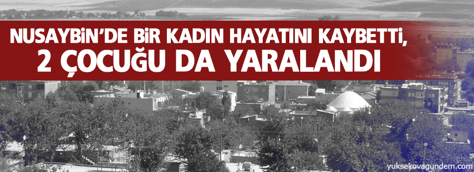 Nusaybin’de bir kadın hayatını kaybetti, 2 çocuğu da yaralandı