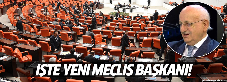 27. dönem Meclis Başkanı belirlendi