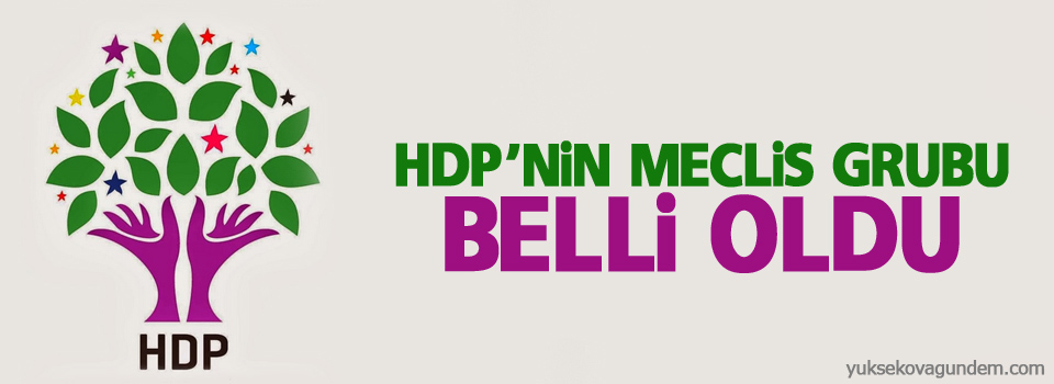 HDP’nin Meclis grubu belli oldu