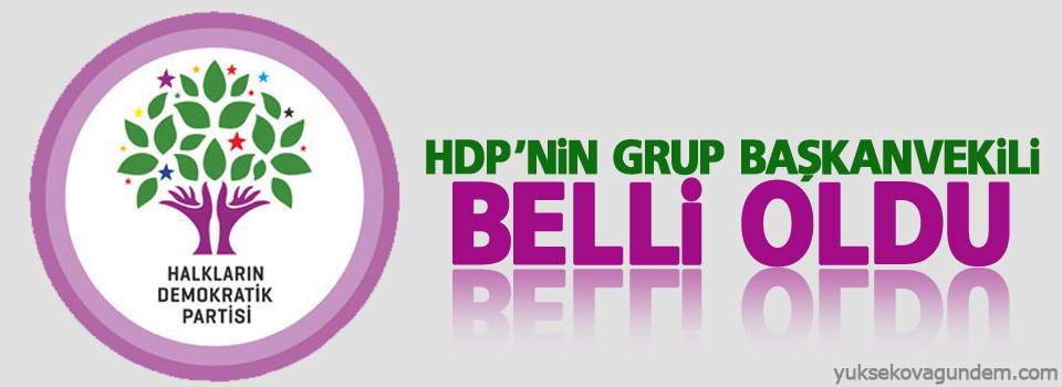 HDP'nin Grup Başkanvekili Belli Oldu