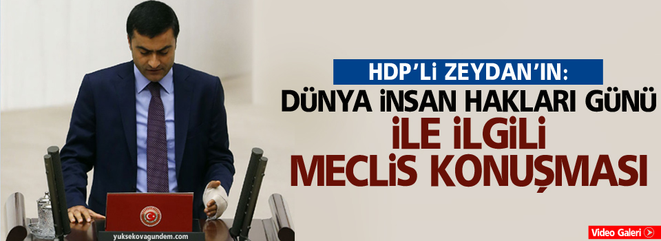 HDP'li Zeydan: 'Bölge'de ki uygulamalar'dan biran önce vazgeçmesi lazım'