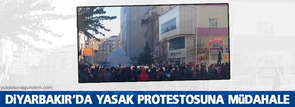 Diyarbakır’da yasak protestosuna müdahale