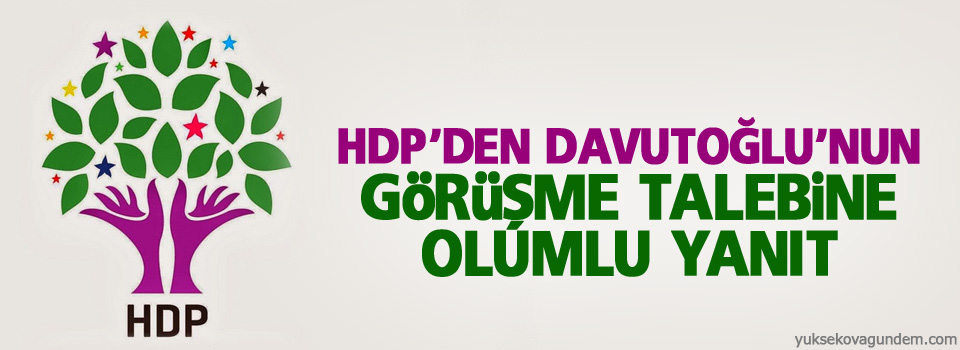 HDP’den Davutoğlu’nun görüşme talebine olumlu yanıt