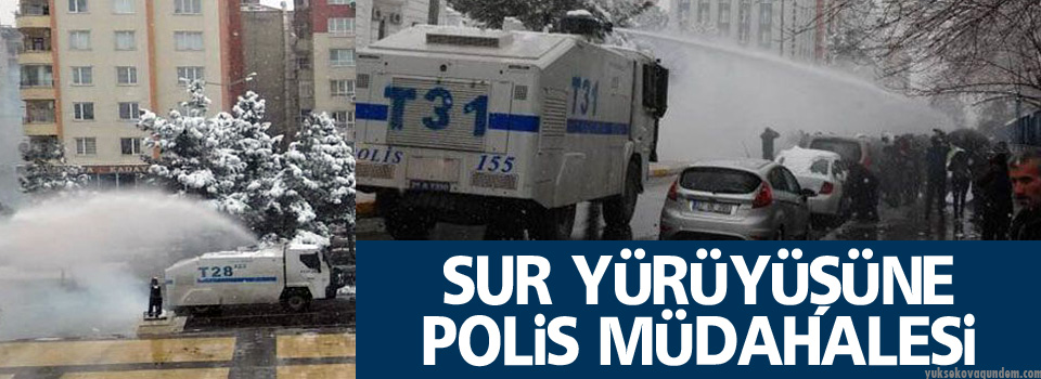 Yürüyüşe polis müdahelesi