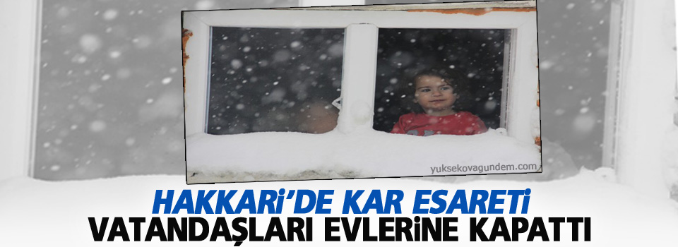 Hakkari'de kar esareti 136 köy, 474 mezra yolu kapandı