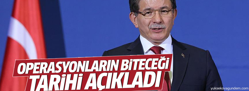 Davutoğlu yasakların kalkmasına ilişkin süre verdi