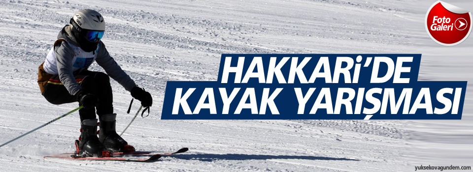 Hakkari'de kayak yarışması