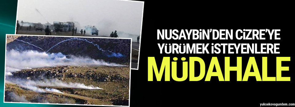 Nusaybin’den Cizre’ye yürümek isteyenlere müdahale