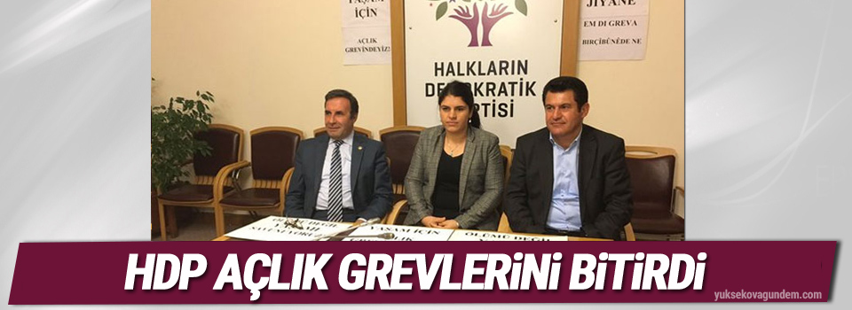 HDP açlık grevlerini bitirdi