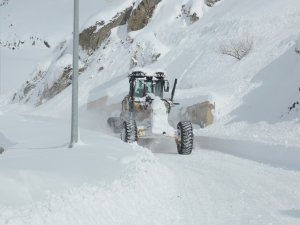 Hakkari'de karla mücadele sürüyor