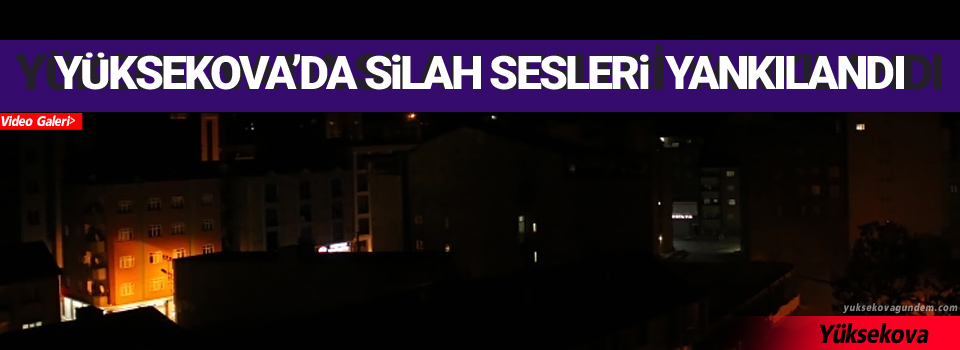 Yüksekova'da silah sesleri yankılandı