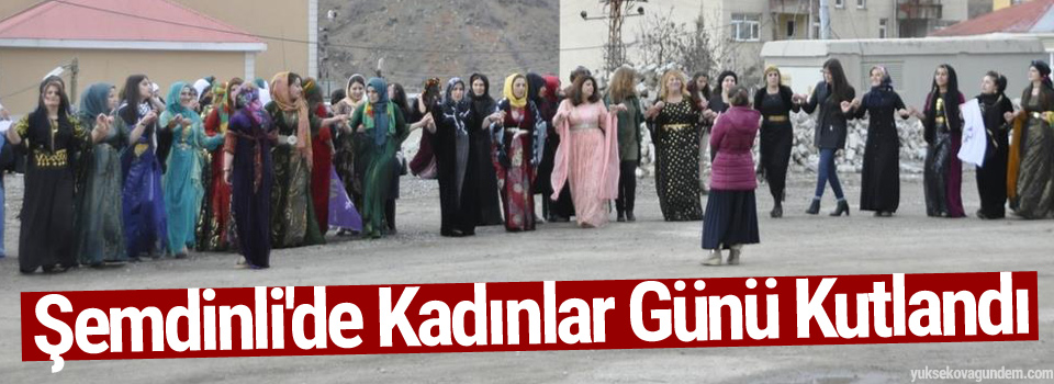 Şemdinli'de Kadınlar Günü Kutlandı