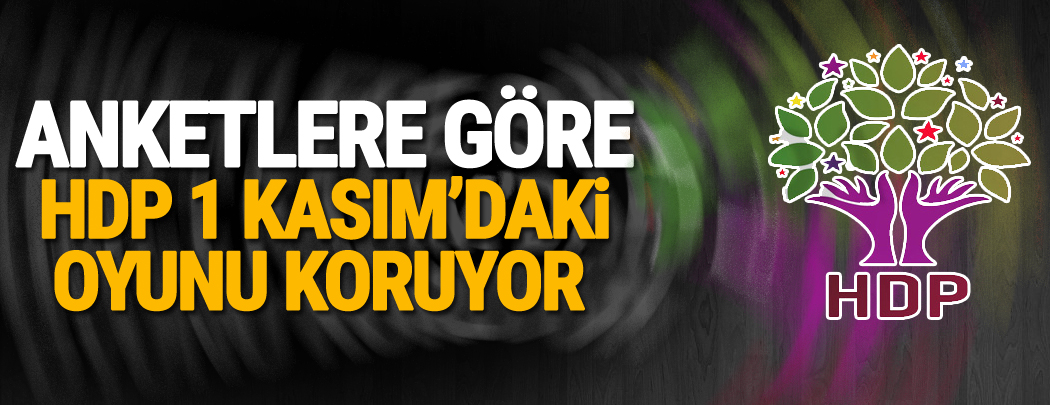 Anketlere göre HDP 1 Kasım’daki oyunu koruyor