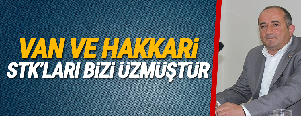 “Van ve Hakkari STK’ları Bizi Üzmüştür”