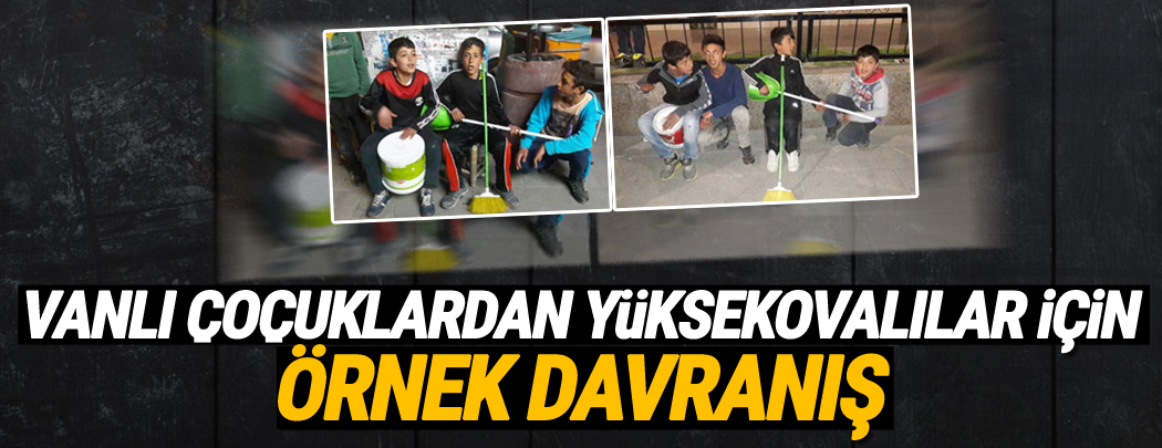 Vanlı Çocuklardan Yüksekovalılar için Örnek Davranış