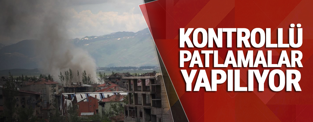 Yüksekova'da Kontrollü Patlamalar yapılıyor