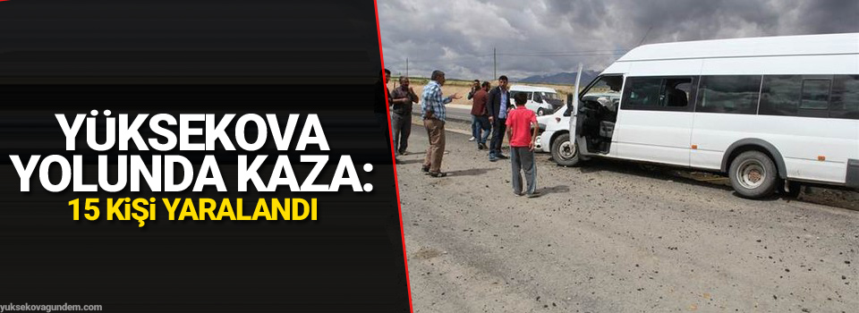 Yüksekova yolunda trafik kazası: 15 yaralı