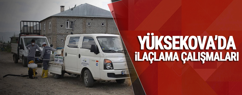 Yüksekova'da ilaçlama çalışmaları