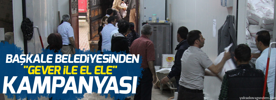 Başkale Belediyesinden “Gever İle El Ele” kampanyası