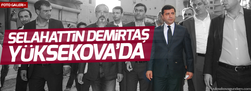 Selahattin Demirtaş Yüksekova'ya geldi