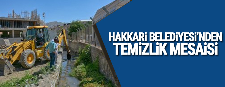 Hakkari belediyesin'den temizlik atağı