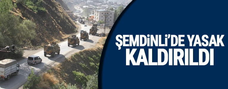 Şemdinli'de Sokağa Çıkma Yasağı Kaldırıldı