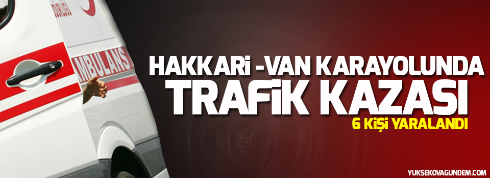 Hakkari-Van karayolunda Trafik Kazası: 6 Yaralı