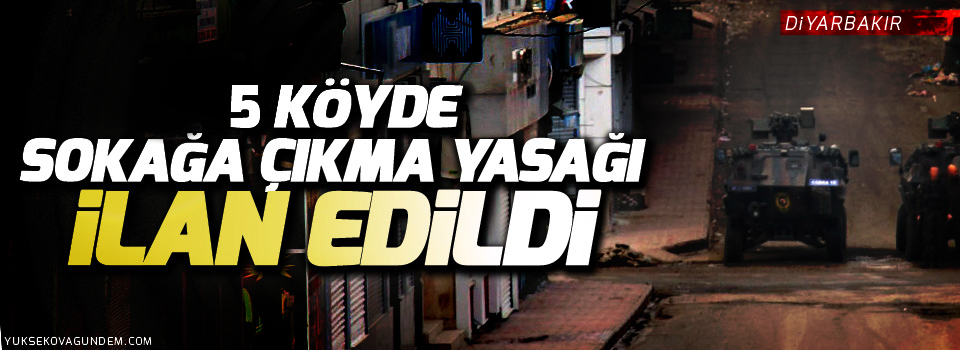 Kulp’a bağlı 5 köyde yasak ilan edildi