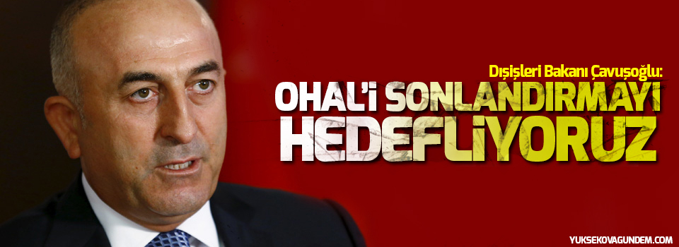 Çavuşoğlu: OHAL’i en kısa sürede sonlandırmayı hedefliyoruz