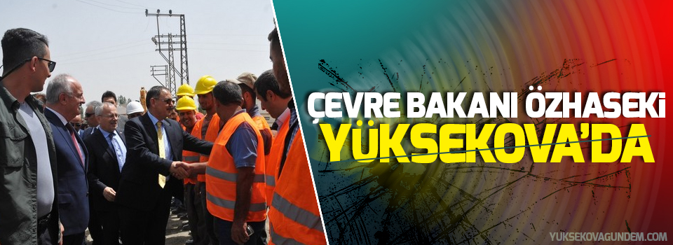 Çevre Bakanı Özhaseki Yüksekova'da