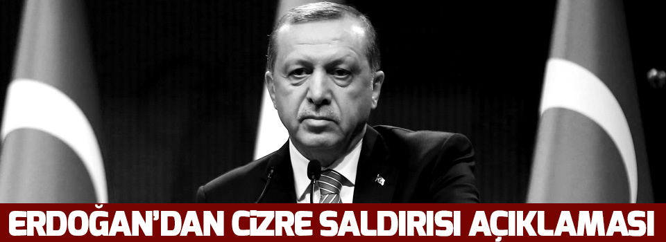 Erdoğan’dan Cizre saldırısı açıklaması