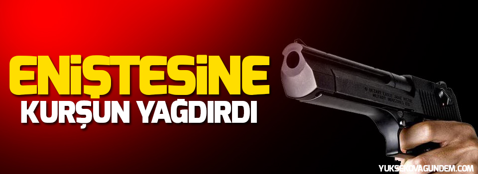 Eniştesine kurşun yağdırdı