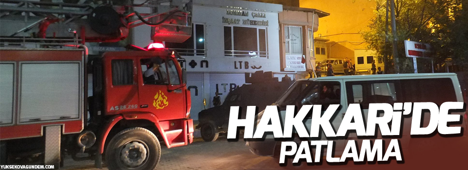 Hakkari'de patlama