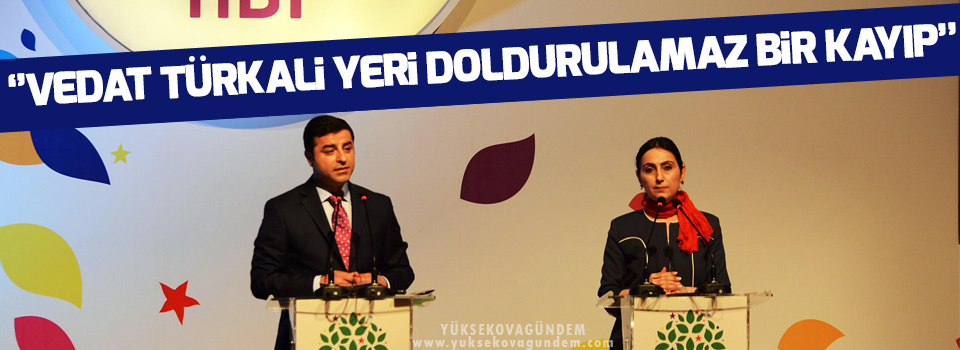 HDP: Vedat Türkali yeri doldurulamaz bir kayıp