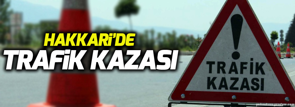 Hakkari'de trafik kazası, 1 ölü