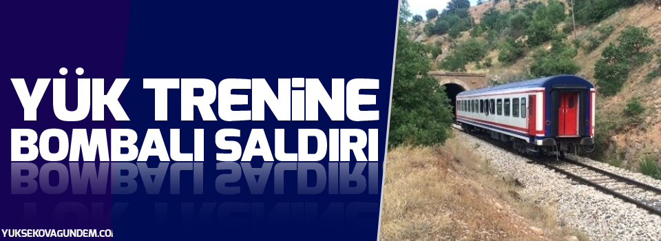 Yük trenine bombalı saldırı