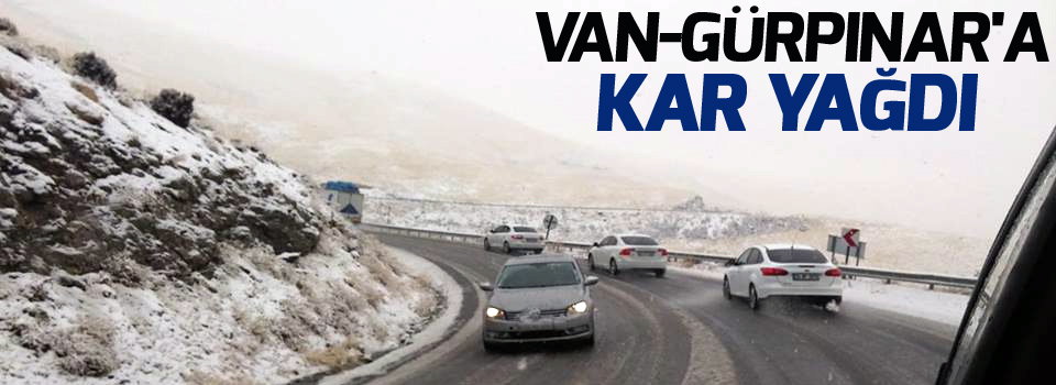 Van-Gürpınar'a kar yağdı