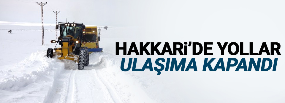 Hakkari’de 37 köy ve 126 mezra yolu ulaşıma kapandı