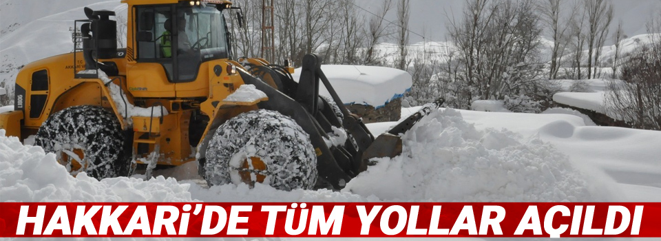 Hakkari’de tüm yollar açıldı