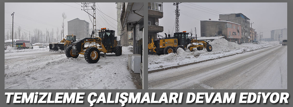 Temizleme çalışmaları devam ediyor