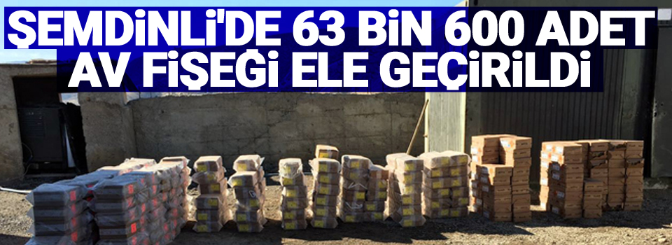 Şemdinli'de 63 bin 600 adet av fişeği ele geçirildi