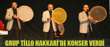 Grup Tillo Hakkari'de konser verdi