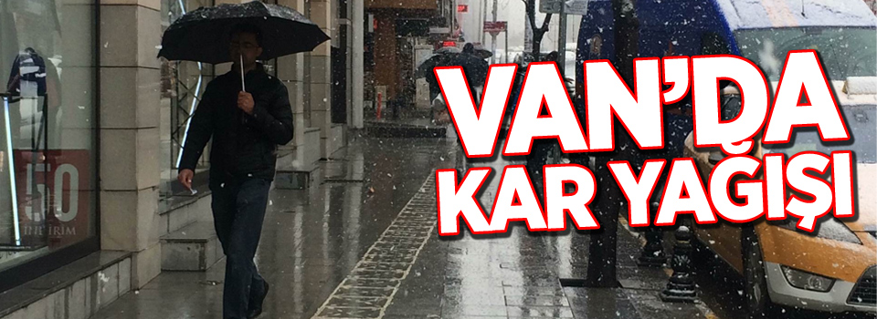 Van’da kar yağışı