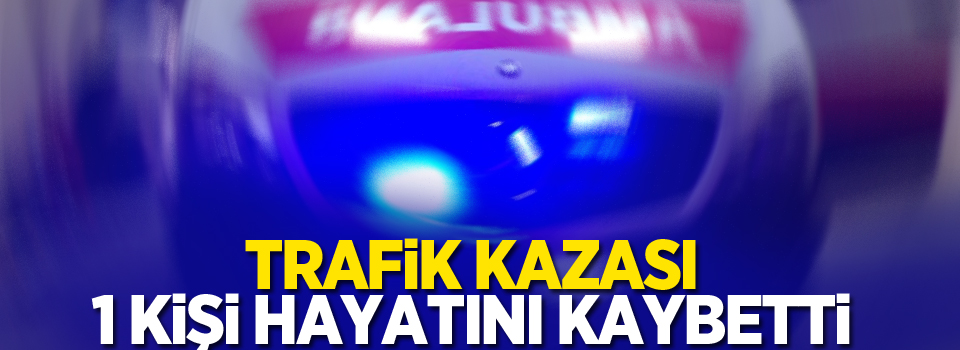 Trafik kazası; 1 ölü